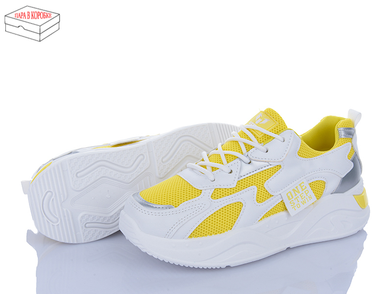 Кроссовки Sindikat (37-41) M2 yellow-white (деми)