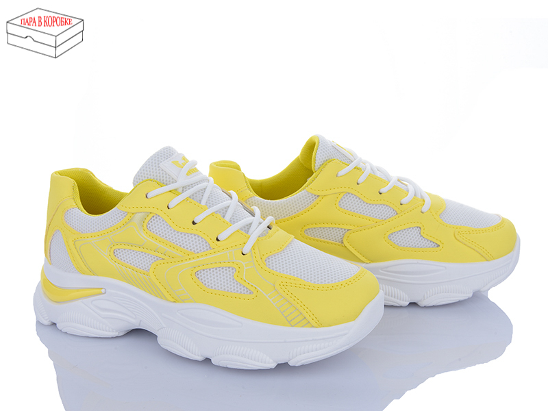 Кроссовки Sindikat (37-41) M3 white-yellow (деми)