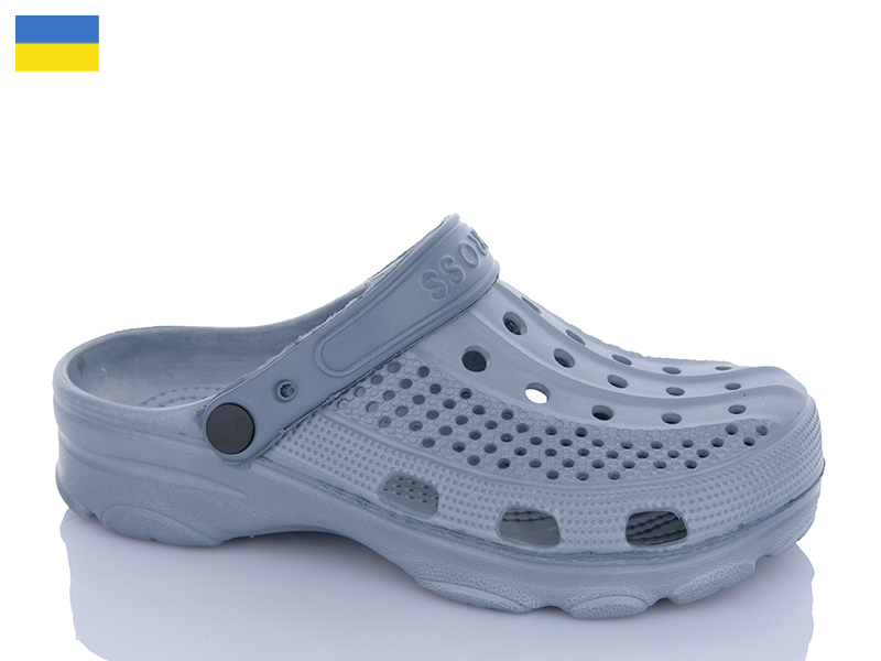 Кроксы Inblu (36-41) SV21 сірий (лето)