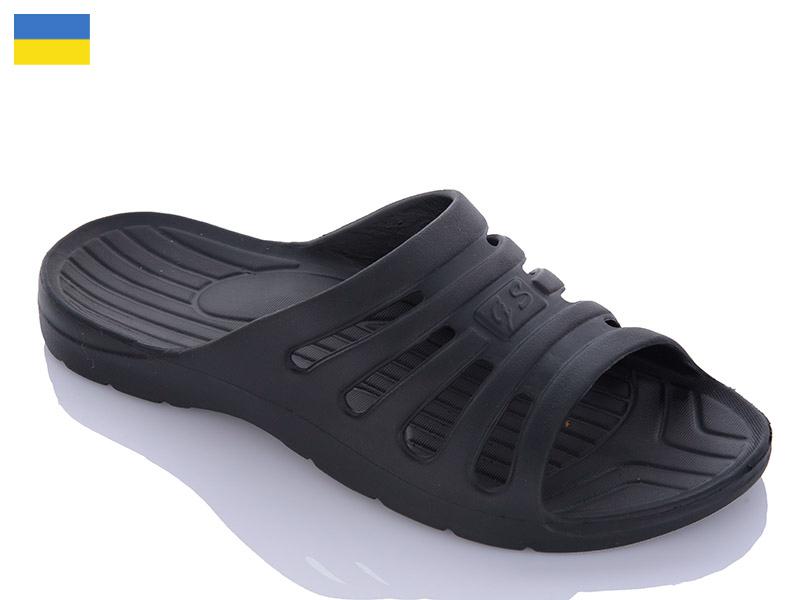 Шлепанцы DeMur (41-45) DS104A чорний (лето)