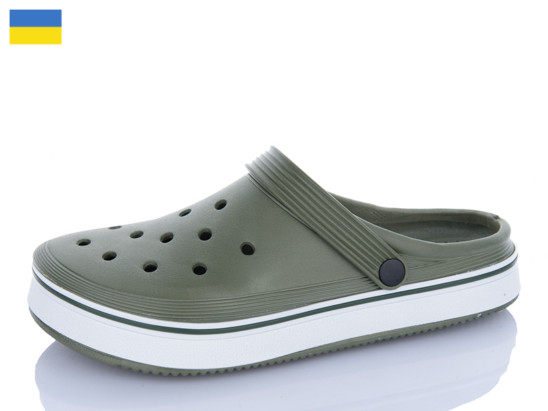 Кроксы ALEX M&L (41-46) ML5001 хакі (лето)
