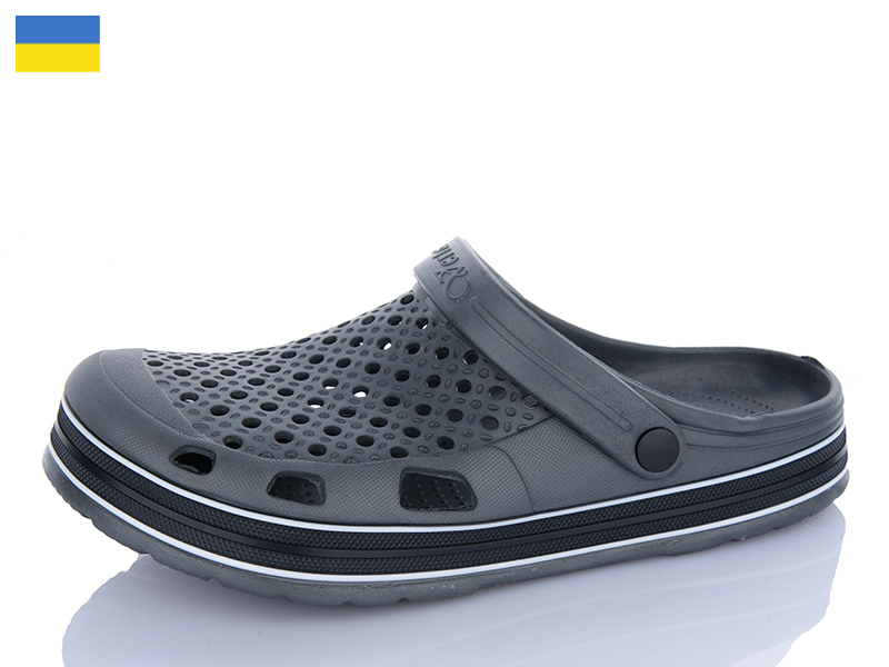 Кроксы ALEX M&L (41-46) ML51 сірий (лето)