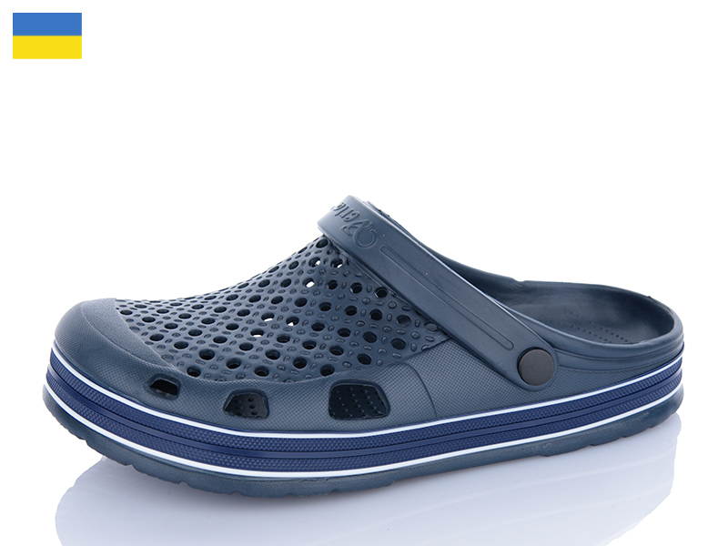 Кроксы ALEX M&L (41-46) ML51 т.синій (лето)