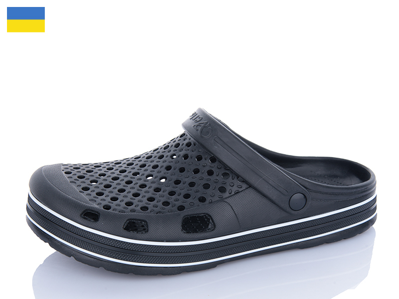 Кроксы ALEX M&L (41-46) ML51 чор-чорний (лето)