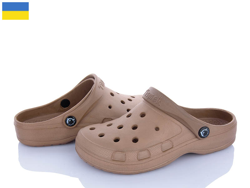 Кроксы Alex (36-40) 321-11 коричневий (лето)