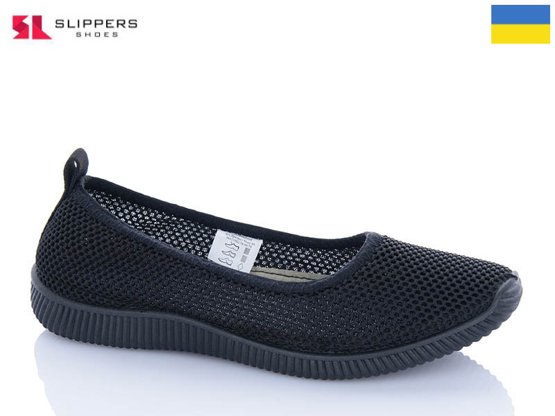 Туфли Slipers (36-41) 2340 чорний (лето)
