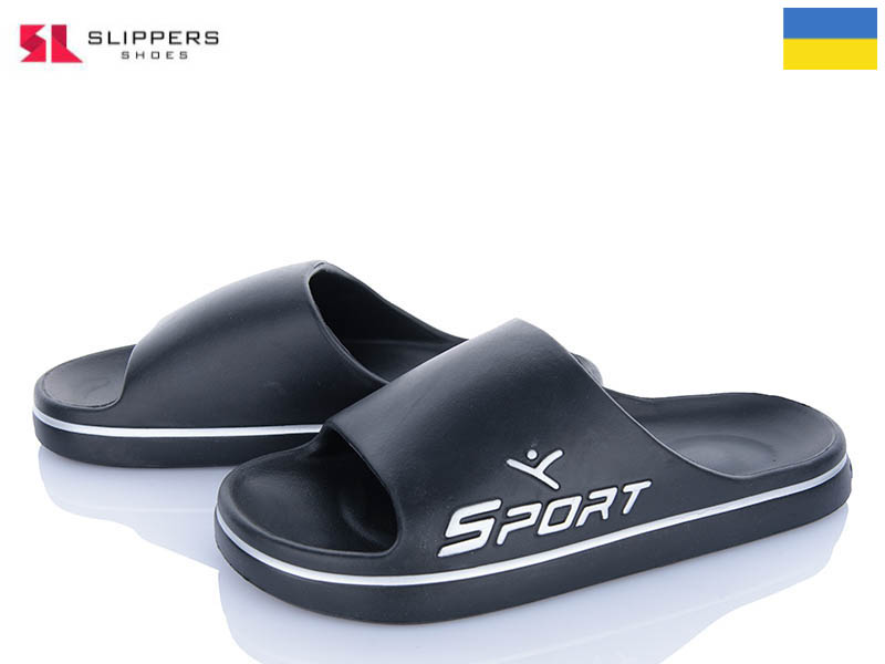 Шлепанцы Slipers (41-45) 403 чорний (лето)
