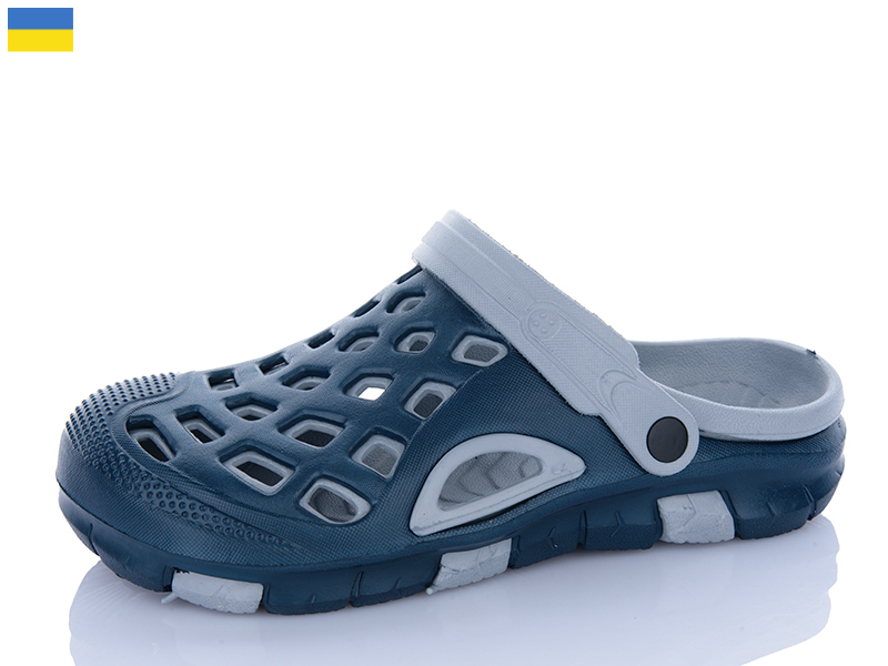 Кроксы Sanlin2 (40-45) B308 т.синій-сірий (лето)