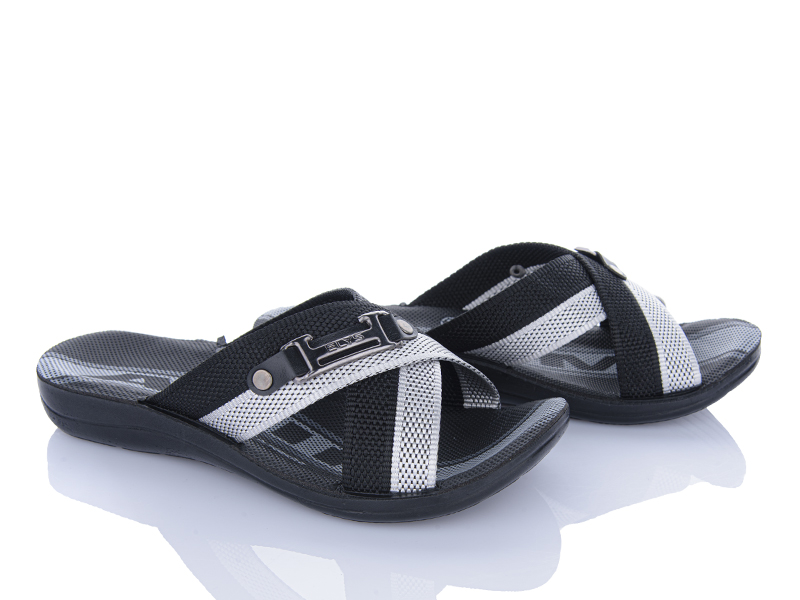 Шлепанцы BIG (40-44) A110 black (лето)