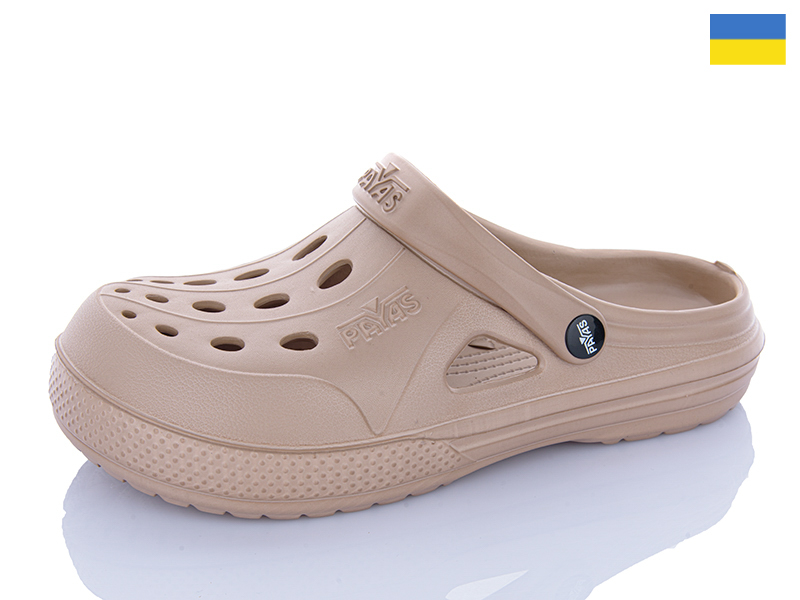 Кроксы Dago (36-41) Паяс Ж крокси т.бежевий (лето)