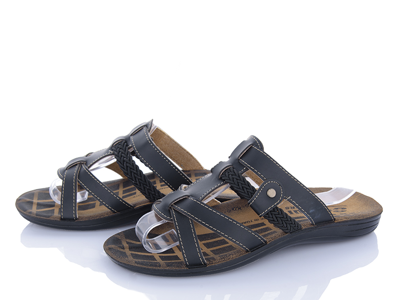 Шлепанцы ShoesViento (40-45) Sahgul black (лето)