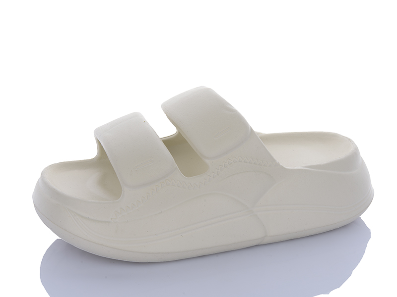 Шлепанцы QQ Shoes (36-41) 7161 beige (лето)