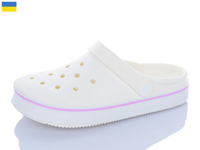 Кроксы Dago (36-41) Верта Ж4001 білий (лето)