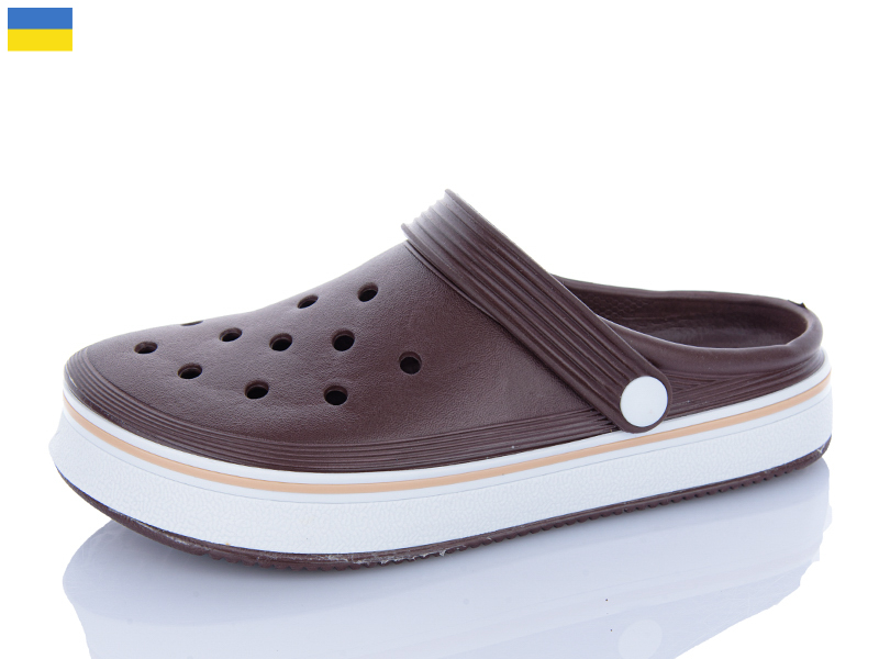 Кроксы Inblu (36-41) 4001 шоколад (лето)
