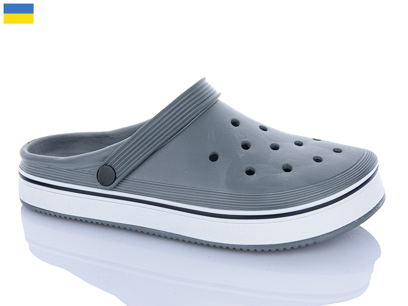 Кроксы Inblu (41-46) 5001 сірий (лето)