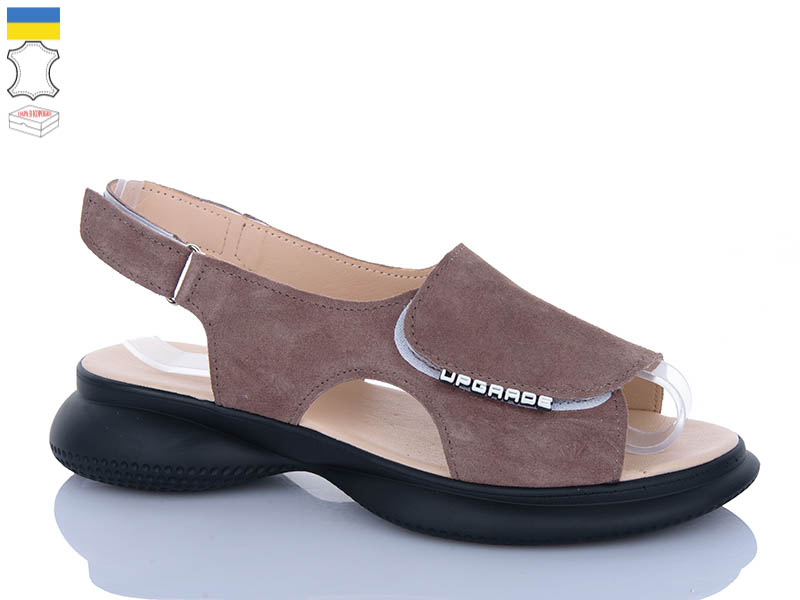 Босоножки Sali (36-40) 915 капучино з чор-п. (лето)