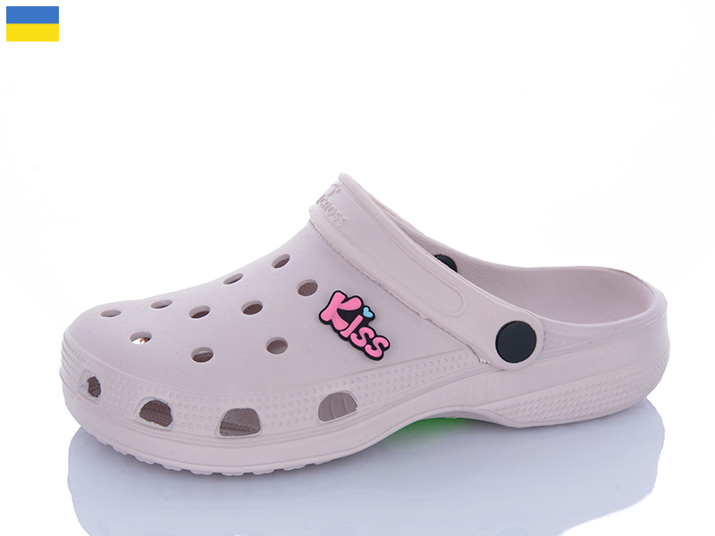 Кроксы Sanlin2 (36-41) 018 м’які пудра (лето)