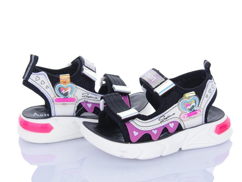 Босоножки Ashiguli (21-28) B2329 black (лето)