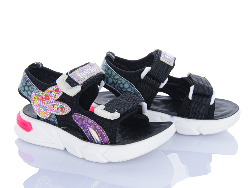 Босоножки Yalike (21-28) B2325 black (лето)
