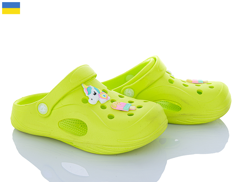 Кроксы Inblu (32-35) 412 салатовий (лето)
