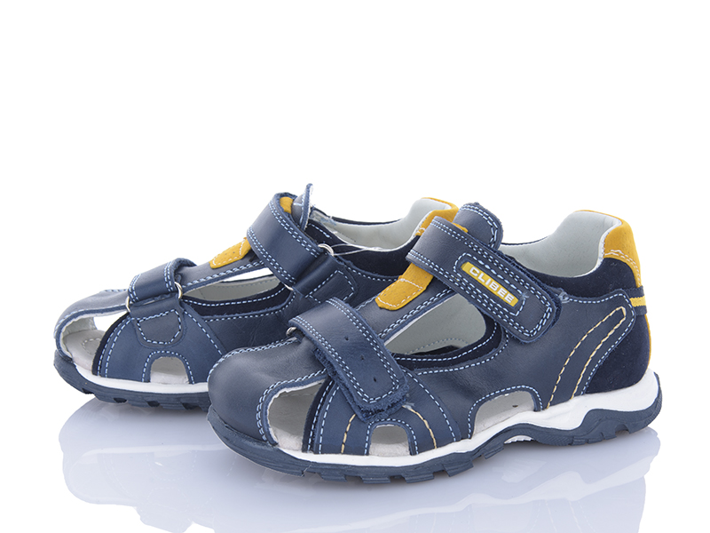 Босоножки Clibee (26-31) A219-3 navy-yellow (лето)
