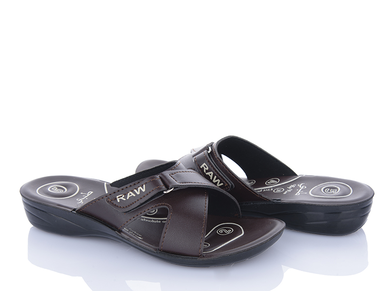 Шлепанцы ShoesViento (37-41) 2402 коричневий (лето)