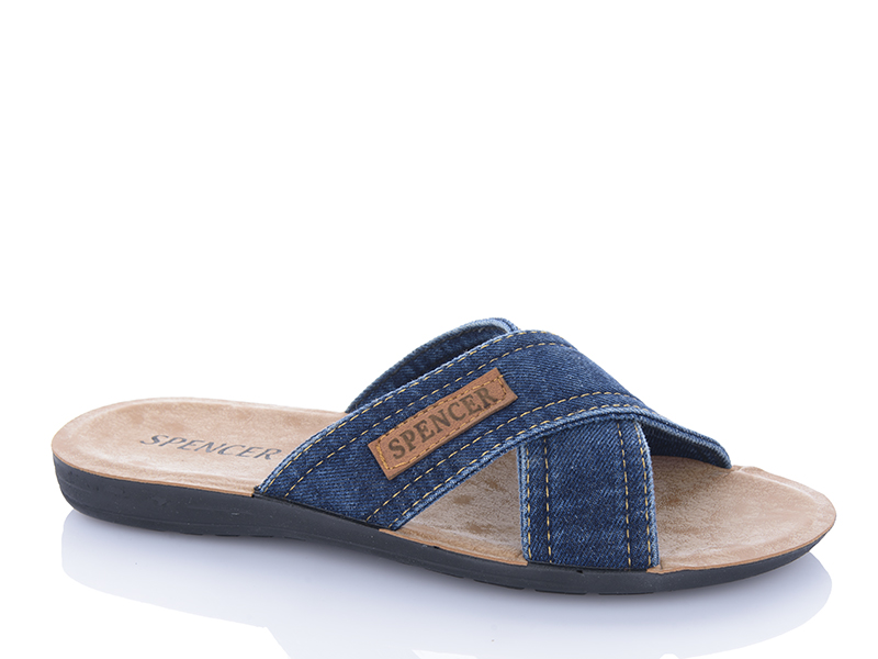 Шлепанцы QQ Shoes (40-45) 301 blue (лето)