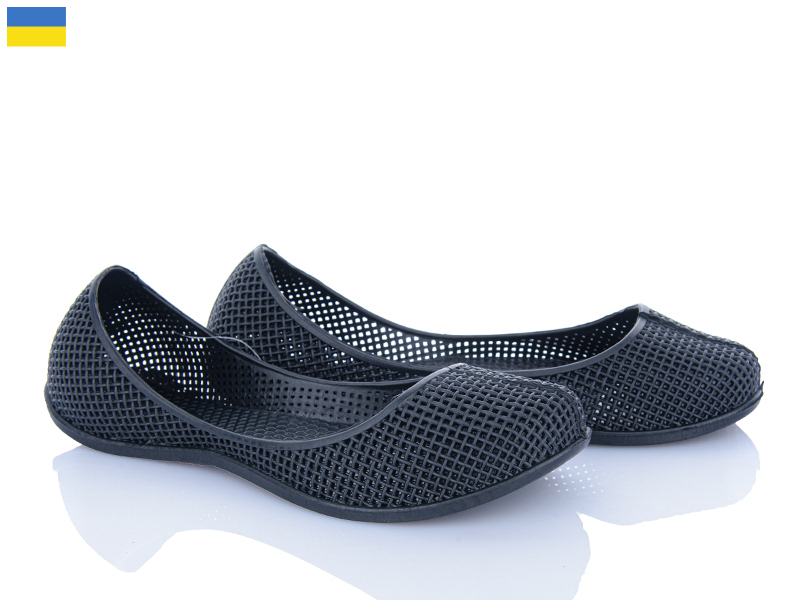 Балетки Active (36-41) БК1 чорний (лето)
