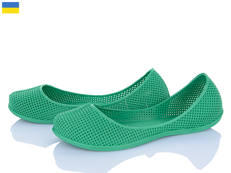 Балетки Active (36-41) БК20 зелений (лето)
