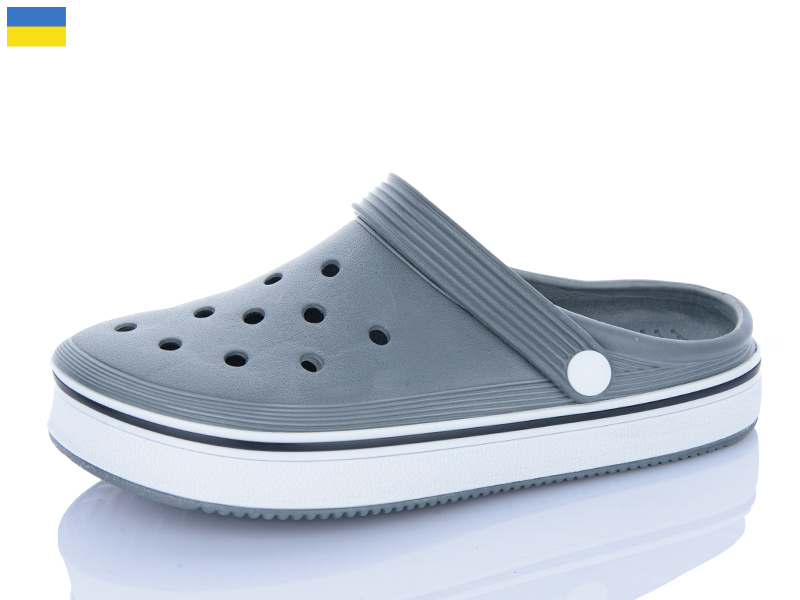 Кроксы ALEX M&L (36-41) ML4001 сірий (лето)