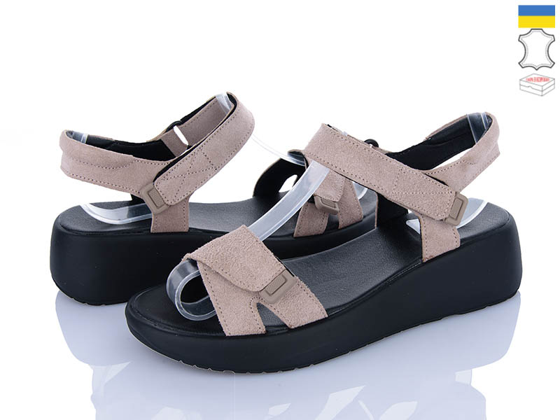 Босоножки A.N.I.One (36-40) 4075-25 бежевий замш (лето)
