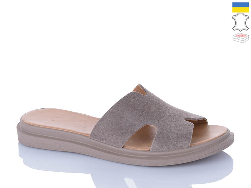 Шлепанцы Sali (36-40) 505 капучино з кап-п. (лето)