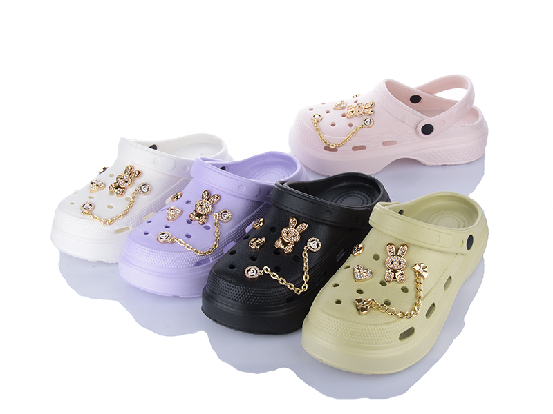 Кроксы ALEX M&L (36-41) 176-7 mix (лето)
