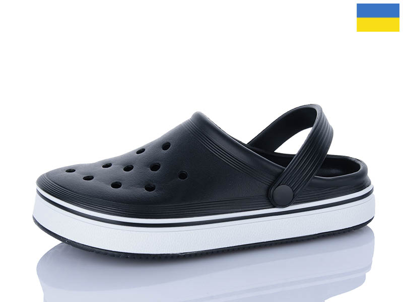 Кроксы ALEX M&L (36-41) ML4001 чорний (лето)