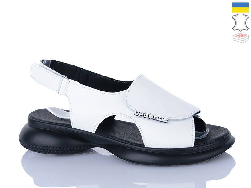 Босоножки Sali (36-40) 915 білий чор-п. (лето)