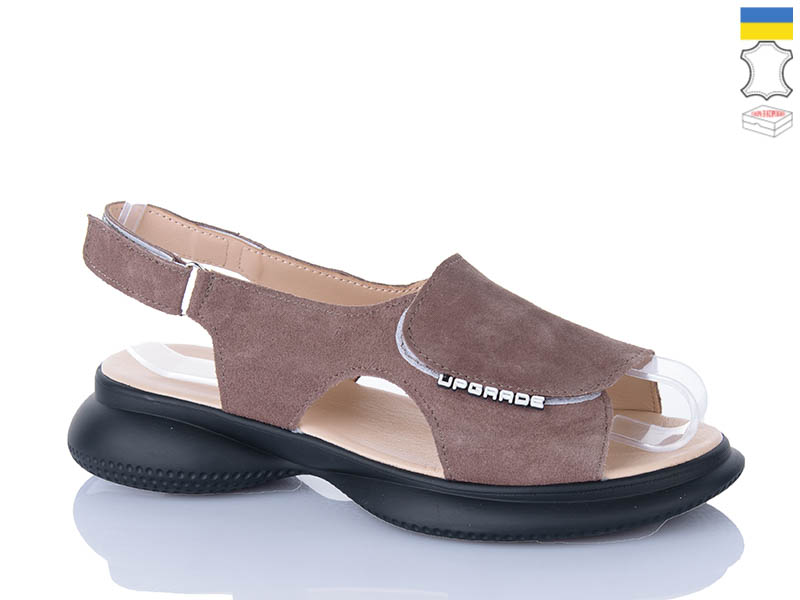 Босоножки Sali (36-40) 915 капучино з чор-п. (лето)