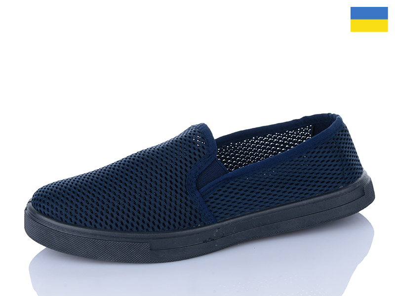 Слипоны RGP (40-45) Мокасини т.синій (лето)
