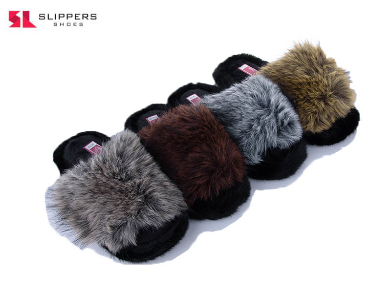 Тапочки Slipers (36-41) 8143 mix (зима)