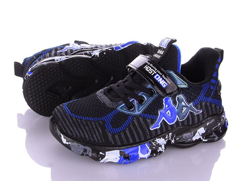 Кроссовки VIOLETA (32-37) Q54-B5501 black-navy (деми)