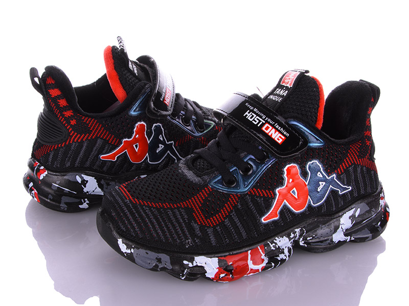Кроссовки VIOLETA (32-37) Q54-B5501 black-red (деми)