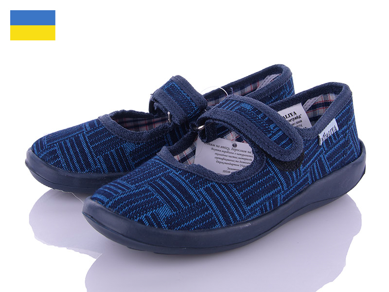 Тапочки Slipers (28-31.5) Школа без выш синий (деми)