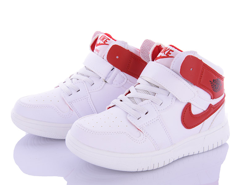 Кроссовки VIOLETA (32-37) Y49-0141B white-red (деми)