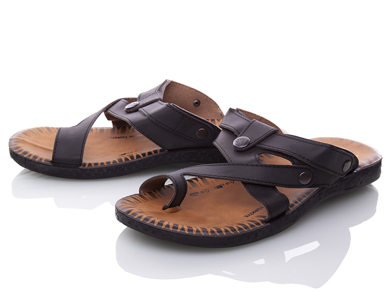 Шлепанцы ShoesViento (41-45) 1003 черный (лето)