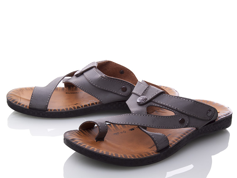 Шлепанцы ShoesViento (41-45) 1003 серый (лето)