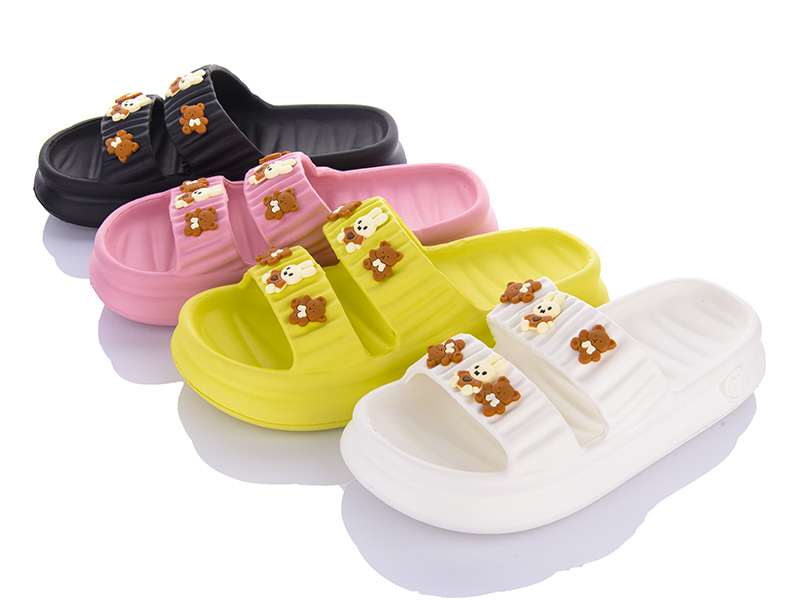 Шлепанцы KH Shoes (36-41) W872 mix (лето)