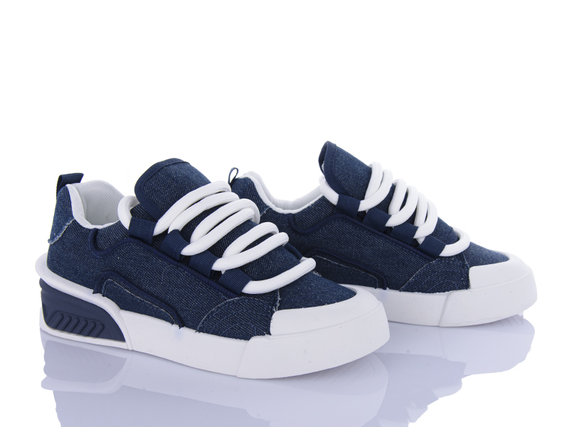 Кроссовки VIOLETA (36-41) 143-46 d.blue (деми)