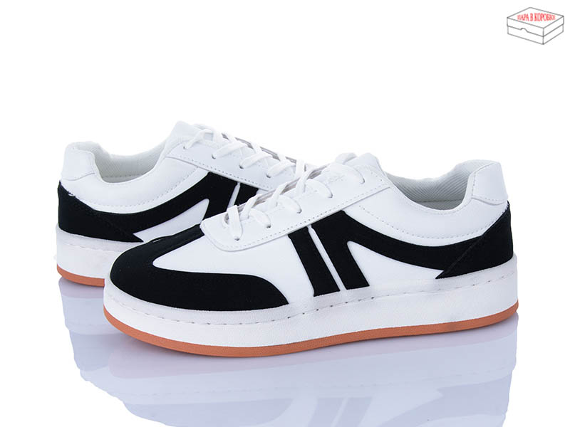 Кроссовки Viktoria (36-41) 2025-3-2 black-white (деми)