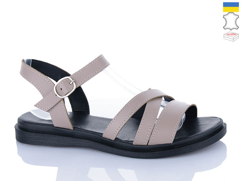 Босоножки Sali (41-43) 92 капучино чор-п.батал (лето)