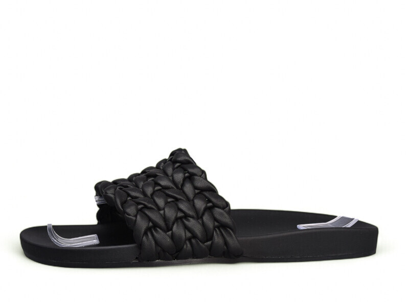 Шлепанцы DeMur (36-40) 17730 black (лето)