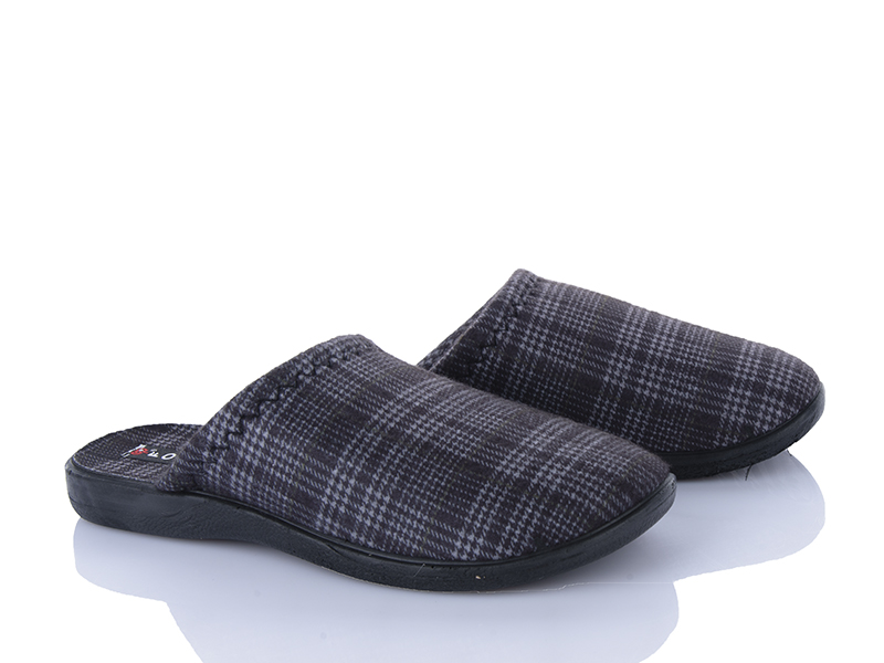 Тапочки Soylu (40-45) FX001 grey (зима)